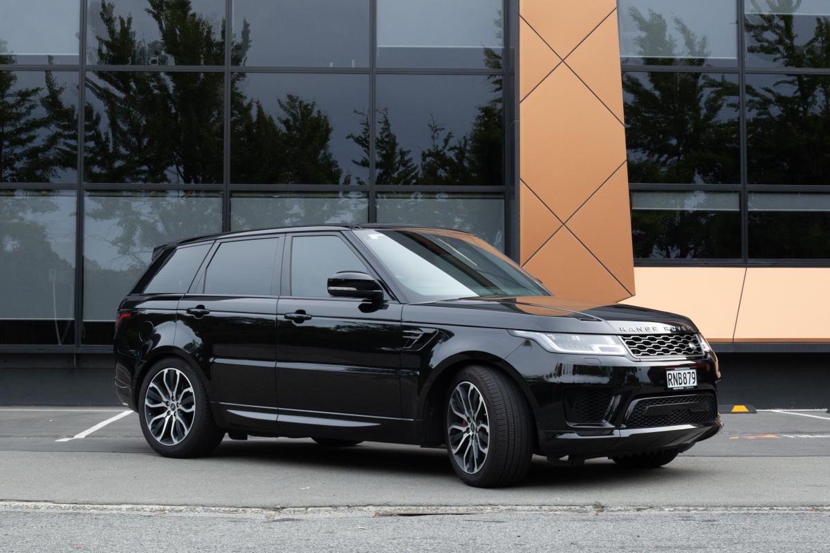 Range Rover Sport V8 black — luxury transfer South Island NZ