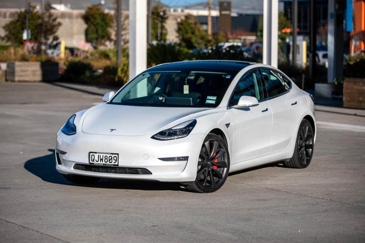 Tesla rental Christchurch New Zealand